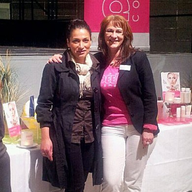 Aydan Witzlinger und Bettina Blatz Hausmesse "DÉESSE Cosmetics of Switzerland"